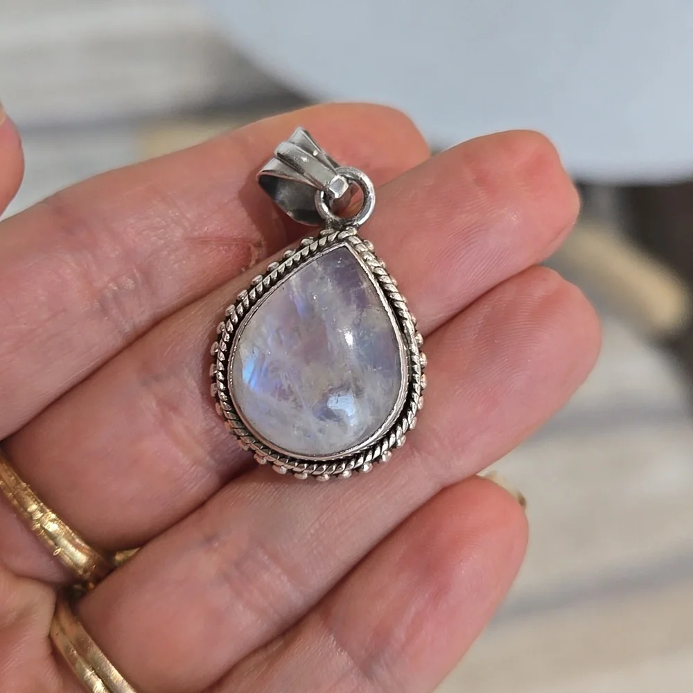 Moonstone Sterling Silver Pendant
